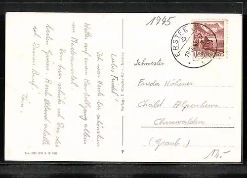 AK Bristen, Teilansicht mit Kirche