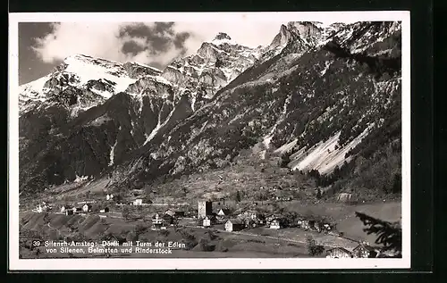 AK Silenen-Amsteg, Dörfli mit Turm der Edlen von Silenen