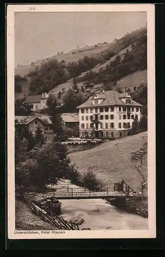 AK Unterschächen, Hotel Klausen