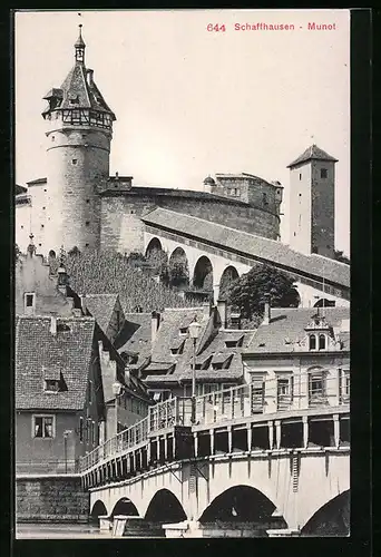 AK Schaffhausen, Blick zum Munot