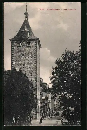 AK Schaffhausen, Partie am Oberthorturm