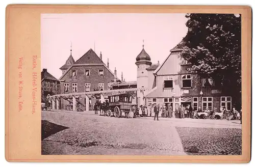 Fotografie W. Struve, Eutin, Ansicht Eutin, Hotel-Voss-Haus mit Hotel Kutsche
