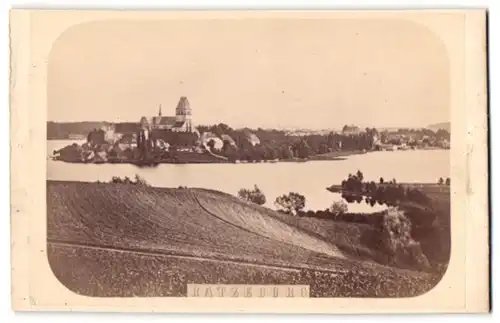 Fotografie M. Schmidt, Ratzeburg, Ansicht Ratzeburg, Blick über den See zur Inselstadt