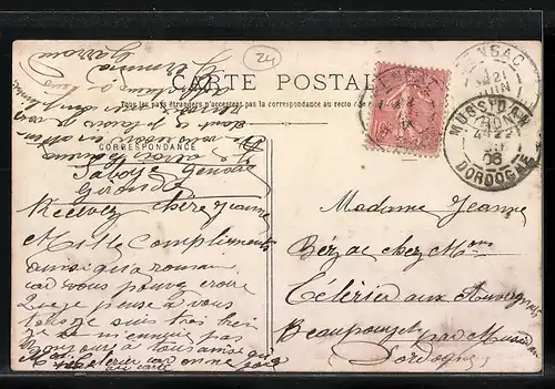 AK Gensac, Place du Marché