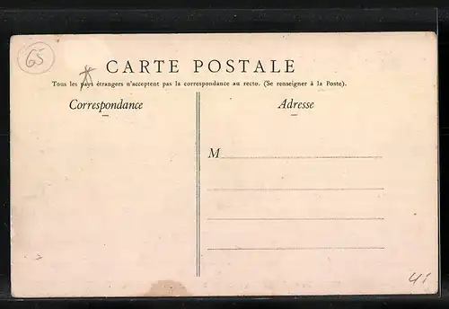 AK Lourdes, Le Chateau et place du Rosaire