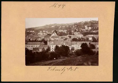 Fotografie Brück & Sohn Meissen, Ansicht Sebnitz, Stadtansicht von Westen gesehen