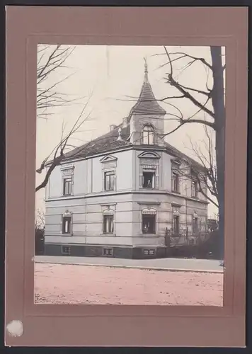 Fotografie Brück & Sohn Meissen, Ansicht Geithain, Wohnhaus in der Bahnhofstrasse 13, Fotografen Retusche