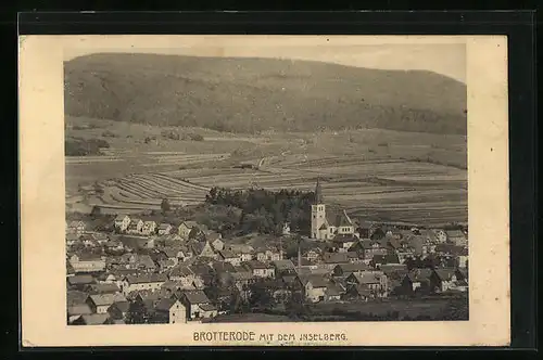 AK Brotterode, Gesamtansicht mit Inselberg