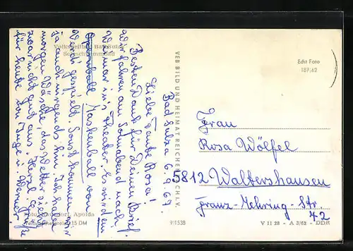 AK Bad Sulza, Schwimmbad mit Badegästen