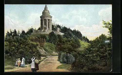 AK Eisenach, Partie am Burschenschaftsdenkmal