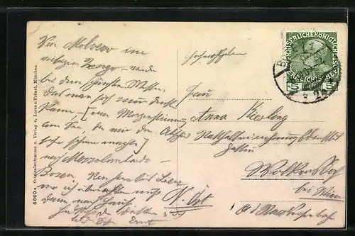 AK Bozen-Gries, Panorama mit dem Rosengarten