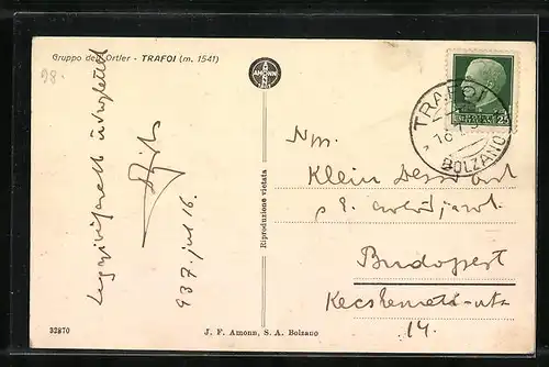 AK Trafoi, Gruppo dell`Ortler