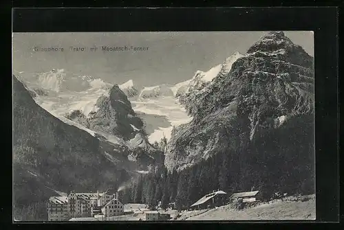 AK Trafoi, Grandhotel Trafoi mit Madatsch-Ferner