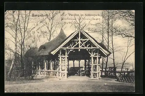 AK Hamburg-Bergedorf, Pavillon im Schlosspark