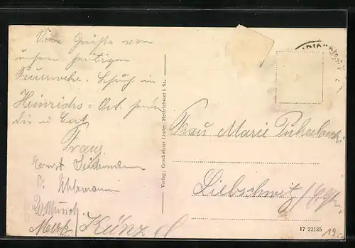 AK Heinrichsort, Ortsansicht mit alten Häusern