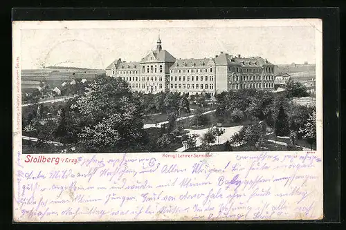 AK Stollberg i. Erzgeb., Kgl. Lehrerseminar