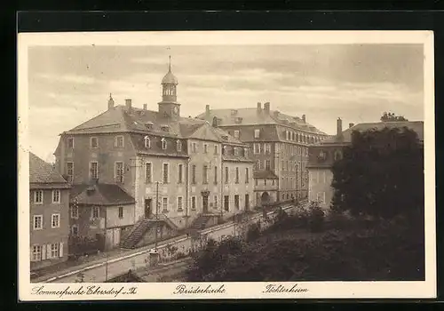 AK Ebersdorf i. Th., Brüderkirche und Töchterheim