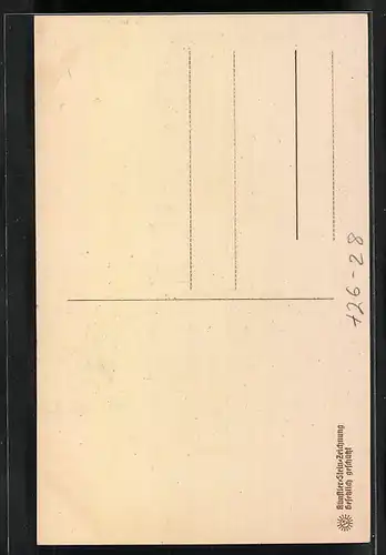 Steindruck-AK Minden i. W., Restaurant Wittekind