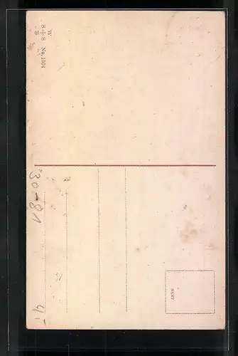 AK Ehrenkranz mit Zweibundfahnen