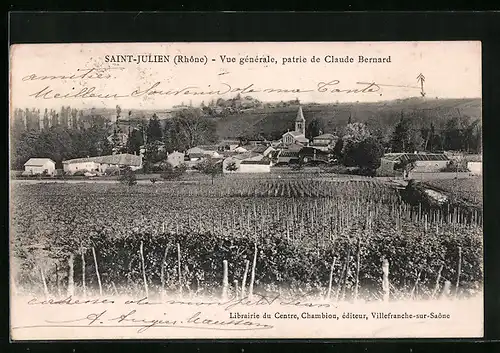 AK Saint-Julien, Vue generale, patrie de Claude Bernard