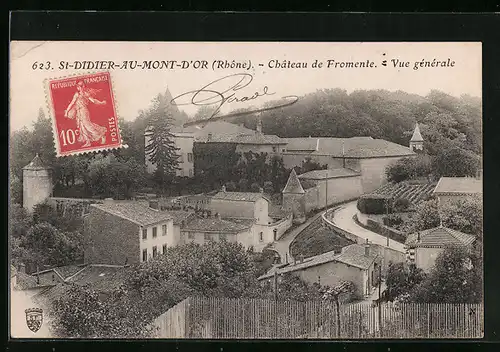 AK St-Didier-au-Mont-d`Or, Château de Fromente, Vue générale