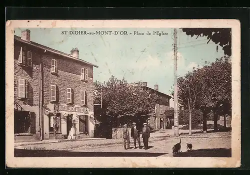 AK St-Didier-au-Mont-d`Or, Place de l`Eglise
