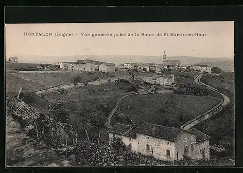 AK Rontalon, Vue générale prise de la Route de St-Martin-en-Haut