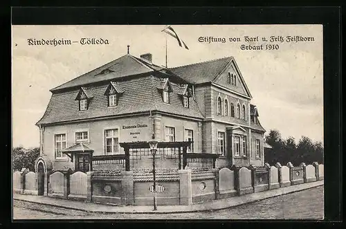 AK Kölleda, Kinderheim, Stiftung von Karl und Fritz Feistkorn, Erbaut 1910