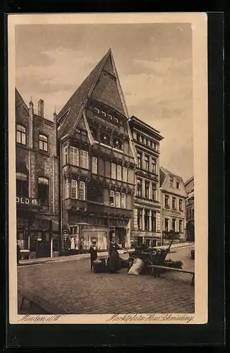 AK Minden i. W., Marktplatz Haus Schmieding