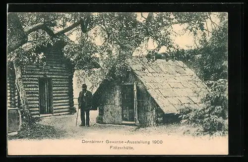AK Dornbirn, Gewerbe-Ausstellung 1900, Flötzerhütte