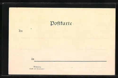 Lithographie Lindau i. B., 5. Delegirten-Versammlung des Bayer. Verkehrs-Beamten-Vereins, 1899