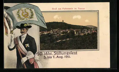 AK Falkenstein i. T., 50. jähr. Stiftungsfest, 1911
