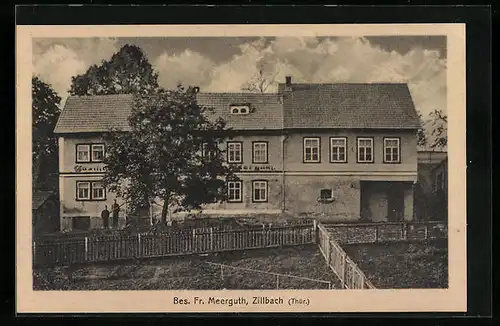 AK Zillbach /Thür., Gasthof von Fr. Meerguth