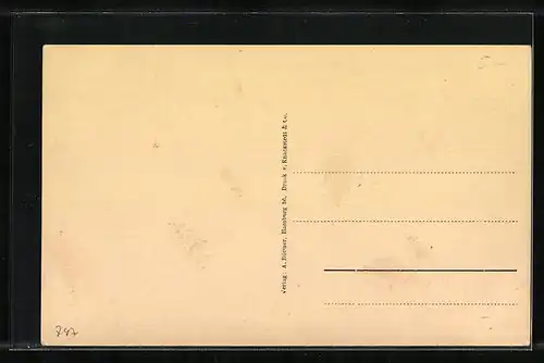 AK Hamburg-Uhlenhorst, Fährhaus mit Booten