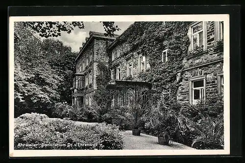 AK Ahrweiler, Sanatorium Dr. v. Ehrenwall mit Garten