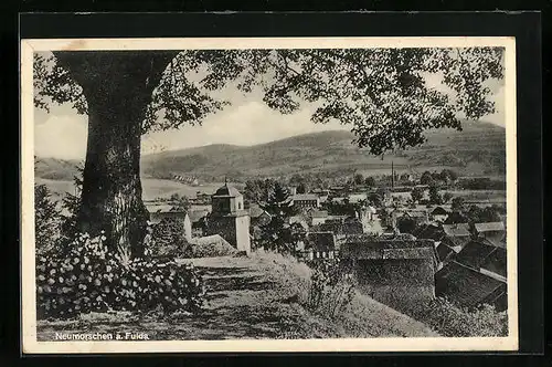 AK Neumorschen a. Fula, Blick über den Ort