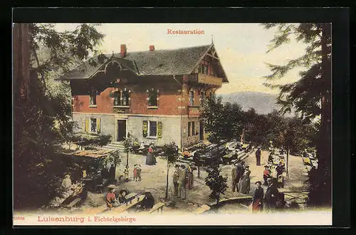 AK Wunsiedel i. Fichtelgebirge, Restaurant Luisenburg