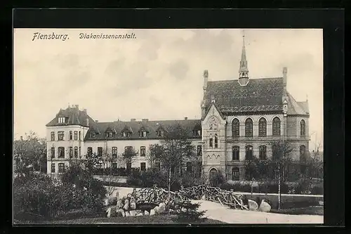 AK Flensburg, Ansicht der Diakonissenanstalt