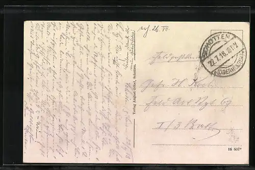 AK Schotten, Marktstrasse mit Rathaus