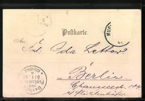 Künstler-AK München, Isarstrand