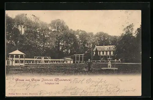 AK Gross Jüthorn /Wandsbek, Ortspartie