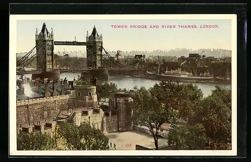 AK London, Tower Bridge and River Thames