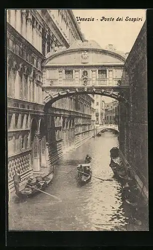 AK Venezia, Ponte dei Sospiri - Seufzerbrücke