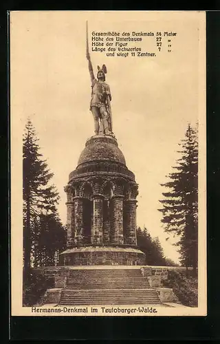 AK Hermanns-Denkmal im Teutoburger Wald