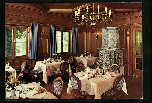 AK Neustift, Gastraum im Hotel Brückenwirt