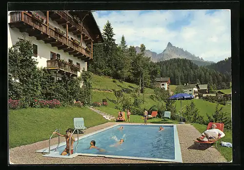 AK Eggen, Pension Oberlehen-Hof mit Schwimmbassin