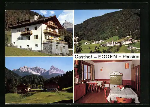 AK Eggen, Vier Ansichten vom Gasthof Eggen