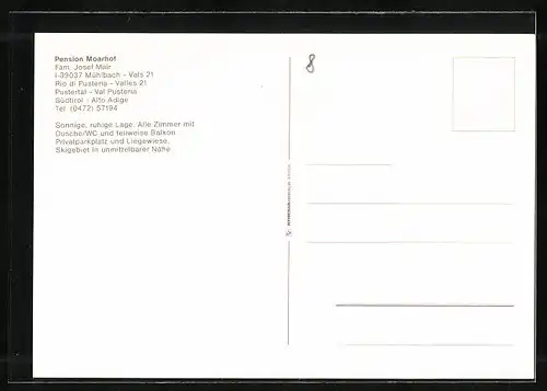 AK Mühlbach, Pension Moarhof