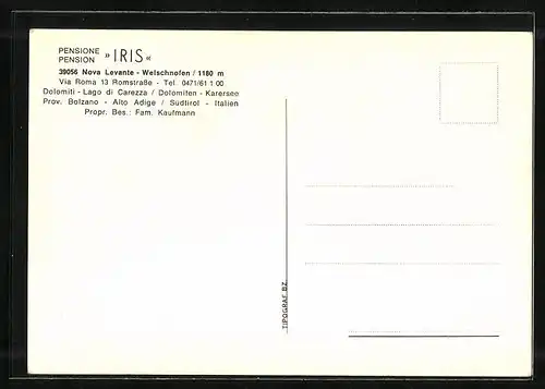 AK Welschnofen, Pension Iris