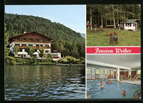 AK Kiens /Pustertal, Pension Weiher in drei Ansichten